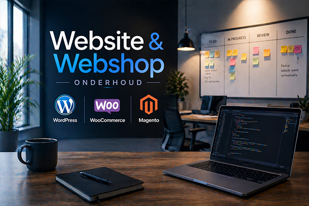 Website onderhoud en webshop onderhoud voor WordPress, WooCommerce en Magento